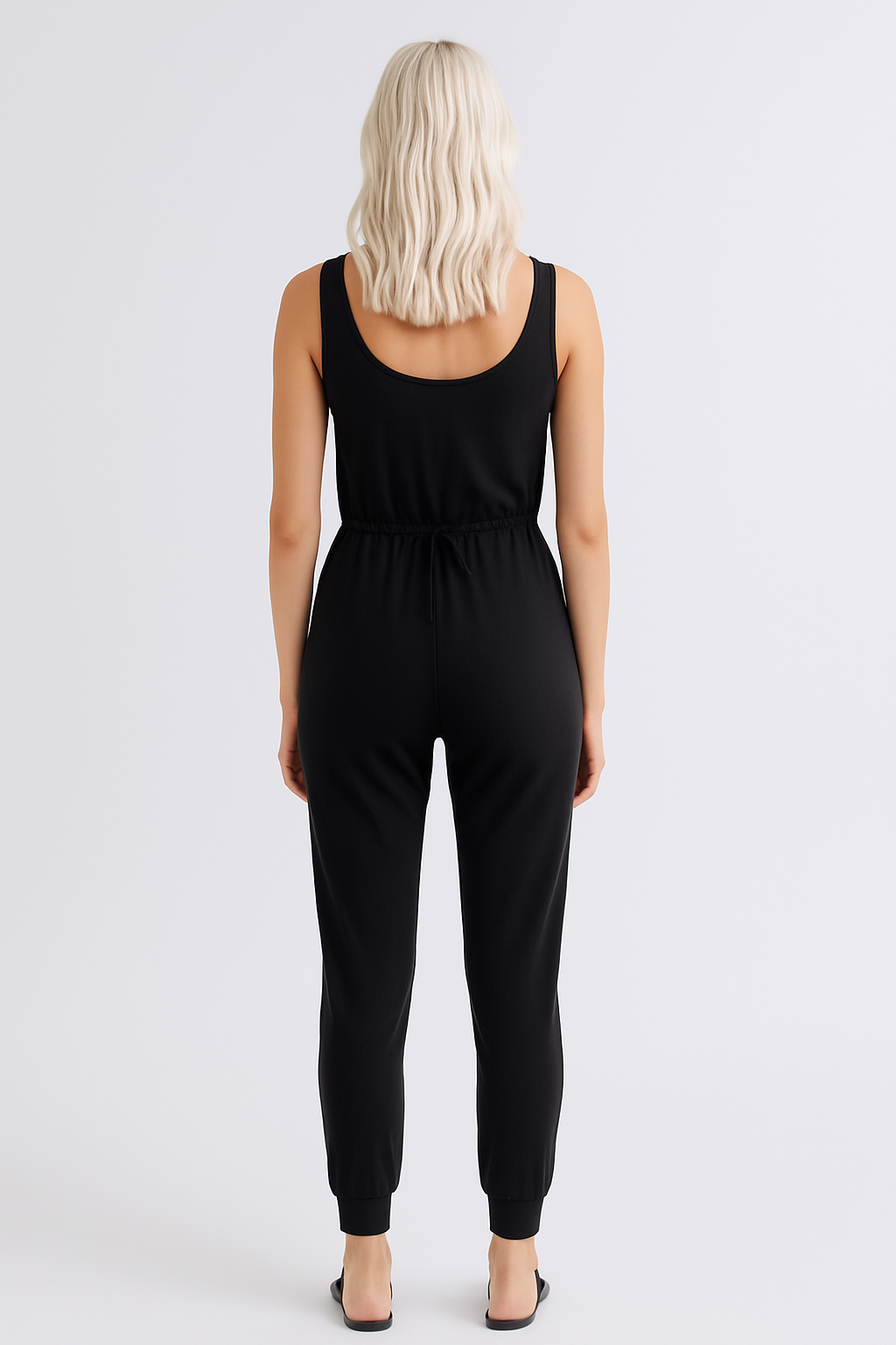 Reset Scoop Jumpsuit, One Piece, Black