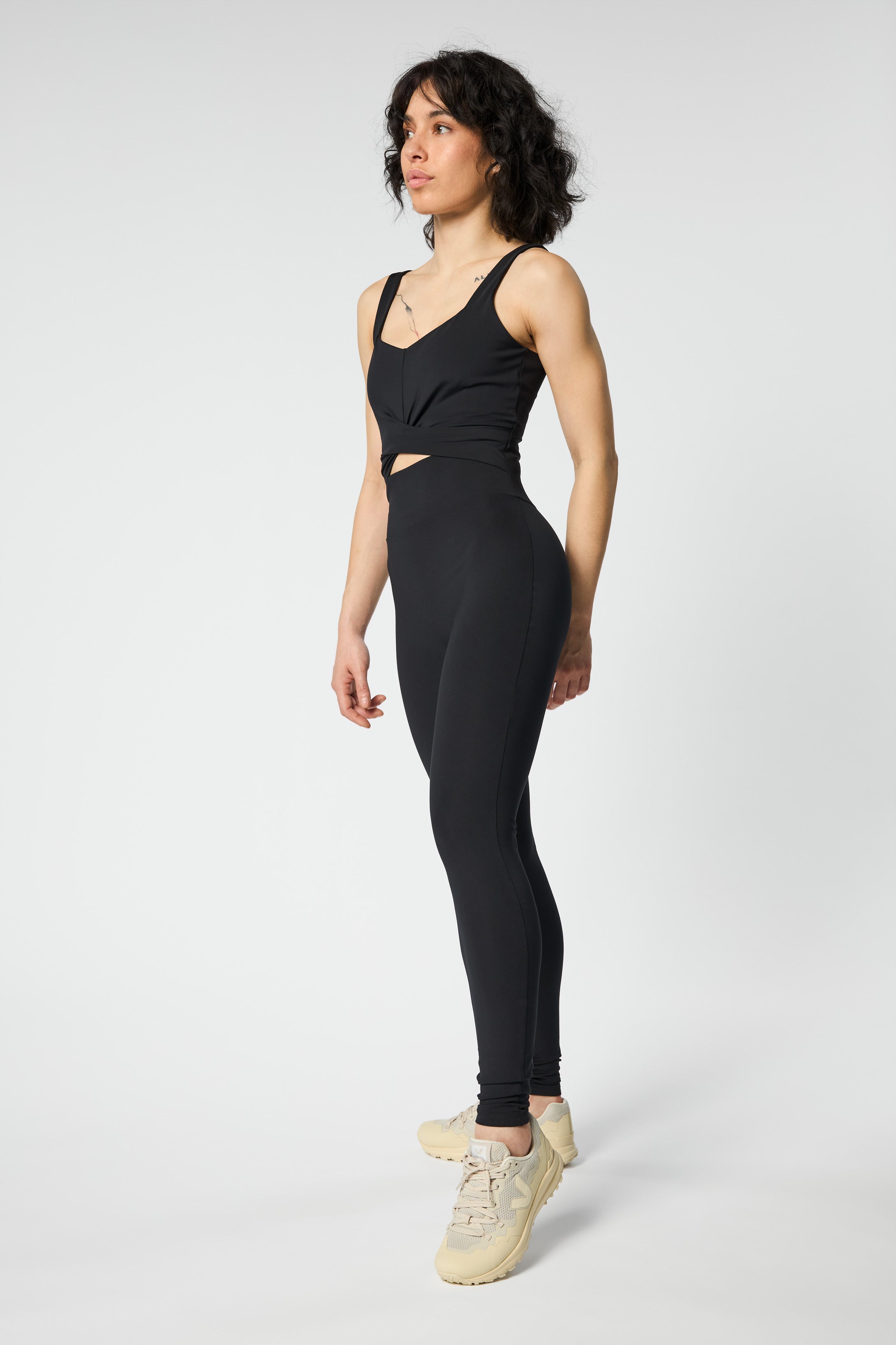 Twist Unitard, Black
