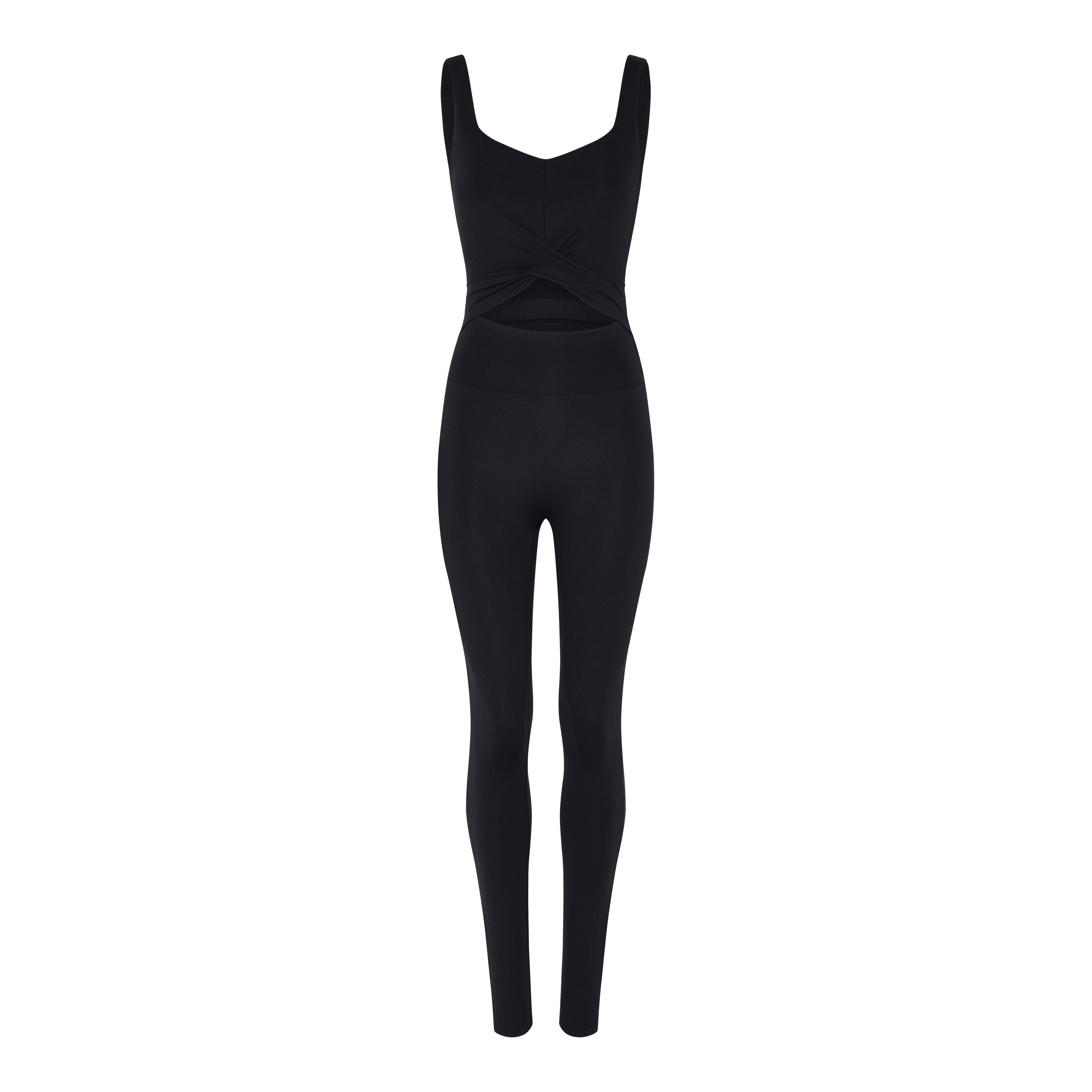 Twist Unitard, Black