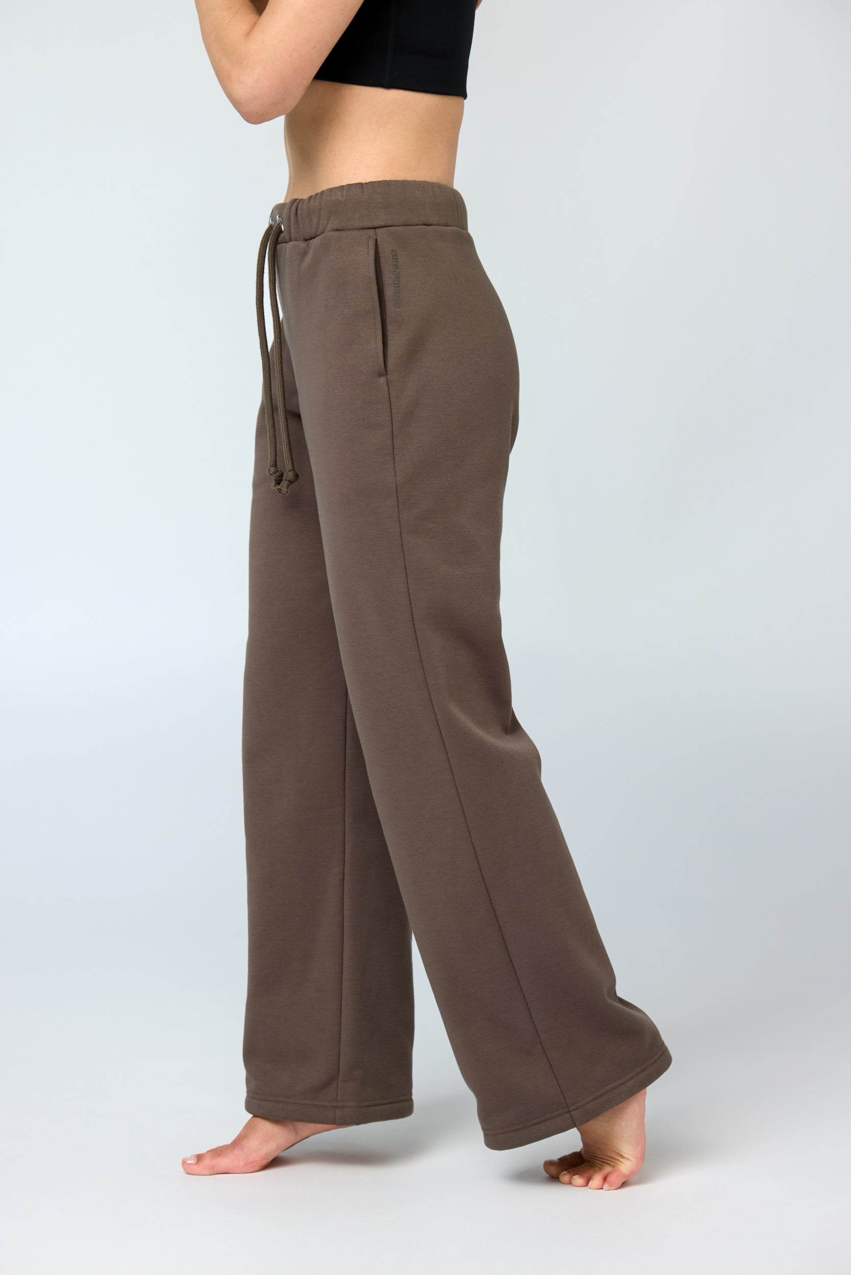 Millie Straight Leg Sweatpant, Mink