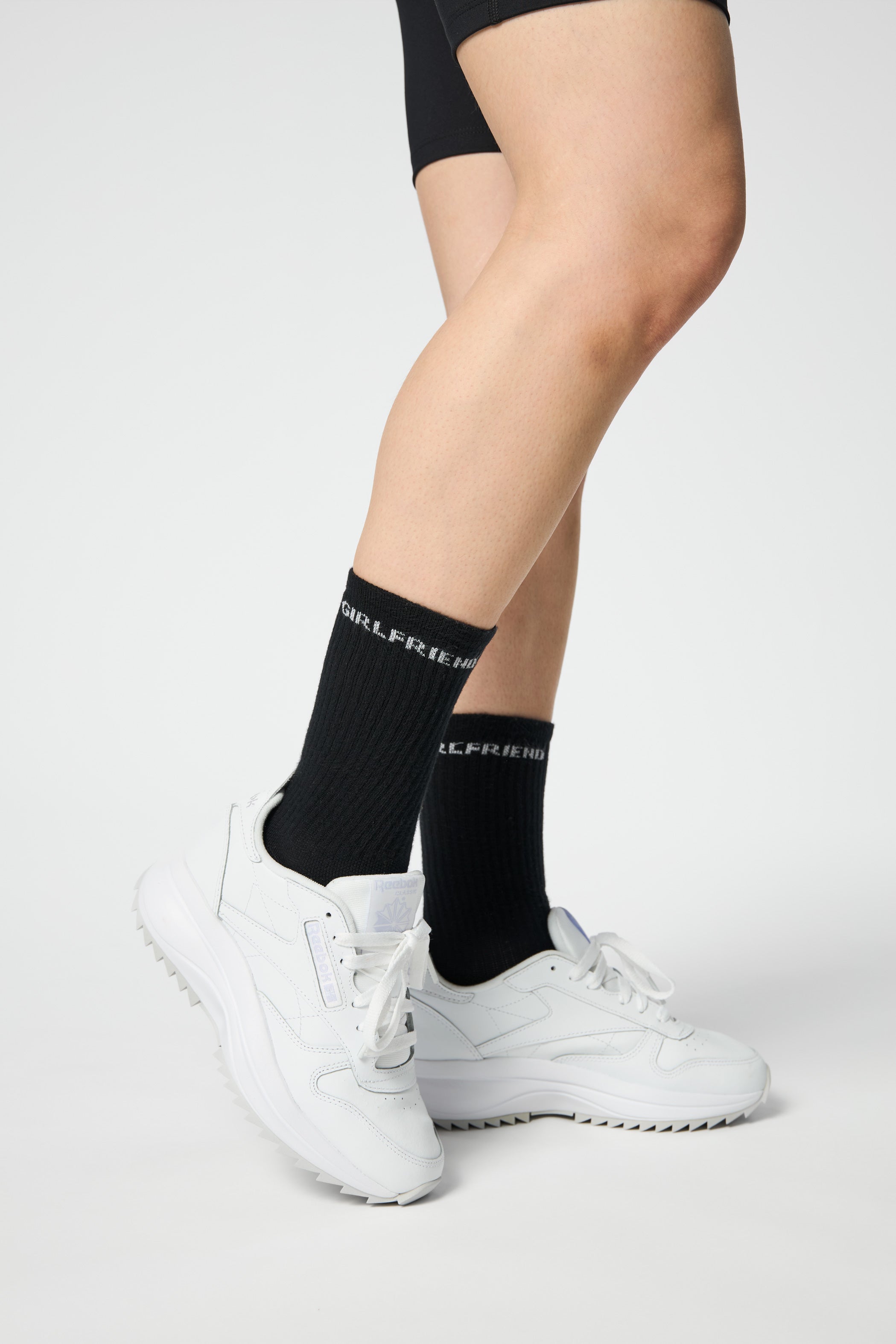 3-Pack Girlfriend Crew Sock, Black